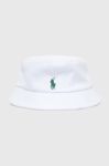 Бавовняний капелюх Polo Ralph Lauren колір білий з бавовни (3263547)