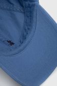 Бавовняна бейсболка Polo Ralph Lauren однотонна колір блакитний (3260953)