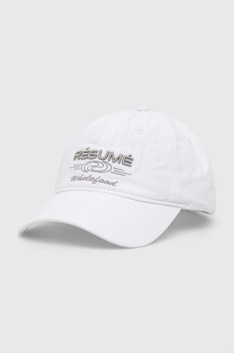 Кепка R?sum? колір білий з аплікацією