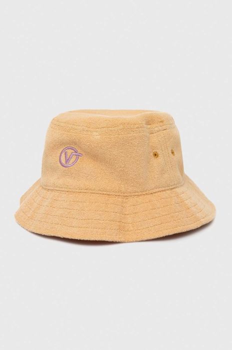 Бавовняний капелюх Vans x Karina Rozunko колір жовтий з бавовни