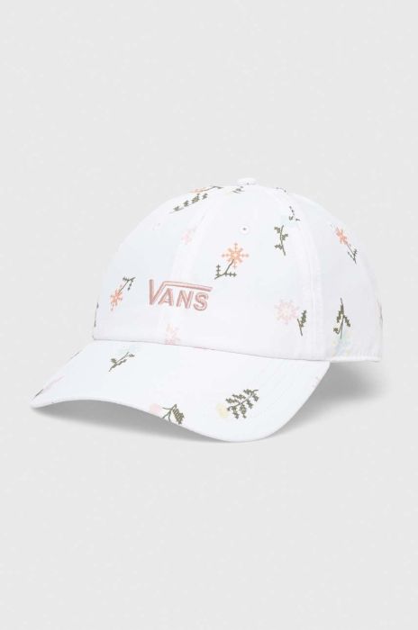 Кепка Vans колір білий візерунок