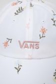 Кепка Vans колір білий візерунок