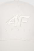 Бавовняна бейсболка 4F колір білий однотонна
