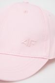 Бавовняна бейсболка 4F колір рожевий однотонна (3227251)