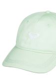 Бавовняна бейсболка Roxy колір зелений з аплікацією