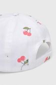 Дитяча бавовняна кепка OVS колір білий візерунок