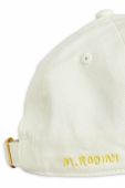 Дитяча бавовняна кепка Mini Rodini колір білий з аплікацією