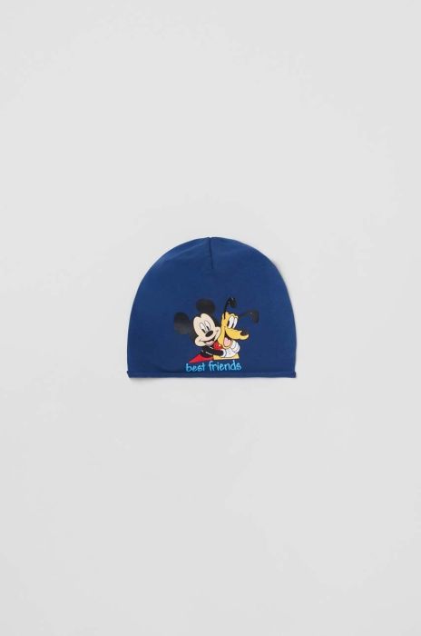 Дитяча шапка OVS з тонкого трикотажу колір блакитний