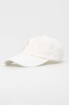 Дитяча бавовняна кепка United Colors of Benetton колір білий з аплікацією (3035657)
