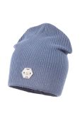 Дитяча бавовняна шапка Jamiks SEVERUS з бавовни колір блакитний