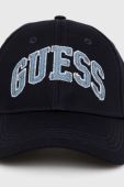 Кепка Guess колір синій з аплікацією