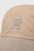 Бавовняна бейсболка Tommy Hilfiger колір бежевий з аплікацією (2973962)