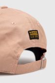 Бавовняна бейсболка G-Star Raw колір бежевий з аплікацією (3098788)