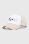 Кепка Karl Kani колір білий з аплікацією