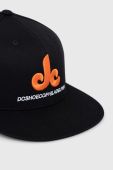 Бавовняна бейсболка DC колір чорний з аплікацією (3206895)