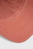 Бавовняна бейсболка HUGO колір рожевий з аплікацією