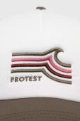 Кепка Protest колір зелений з аплікацією