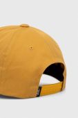Бавовняна бейсболка Vans колір жовтий з аплікацією