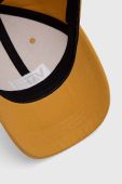 Бавовняна бейсболка Vans колір жовтий з аплікацією