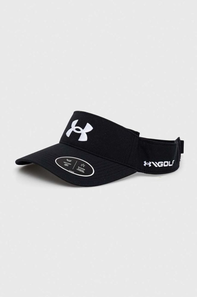 Козирок від сонця Under Armour колір чорний з аплікацією