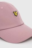 Кепка Lyle & Scott колір фіолетовий з аплікацією