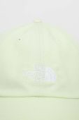 Бавовняна бейсболка The North Face колір зелений з аплікацією (3155582)