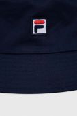 Бавовняний капелюх Fila колір синій з бавовни