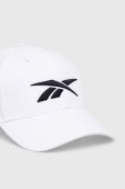 Кепка Reebok колір білий з аплікацією