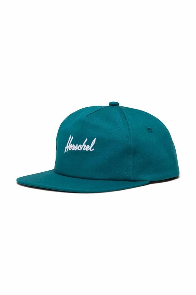 Кепка Herschel з аплікацією колір блакитний (3043977)