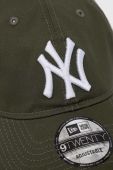 Бавовняна бейсболка New Era колір зелений візерунок NEW YORK YANKEES