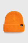Шапка The North Face колір помаранчевий з товстого трикотажу (3061411)