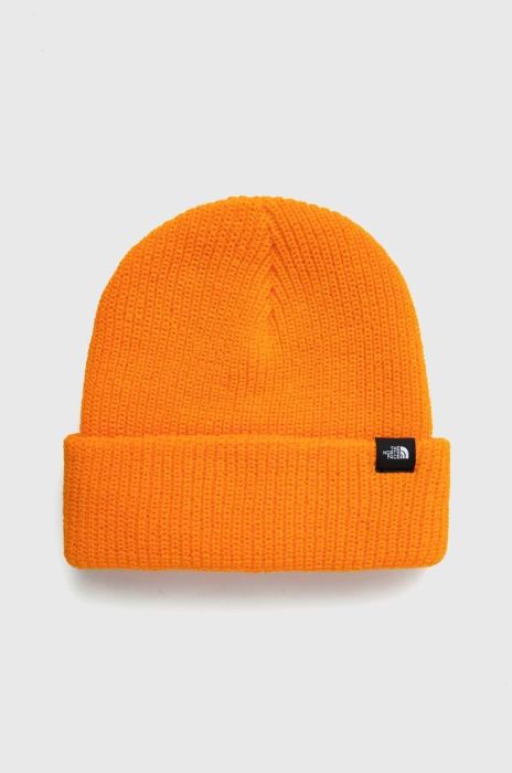 Шапка The North Face колір помаранчевий з товстого трикотажу (3061411)