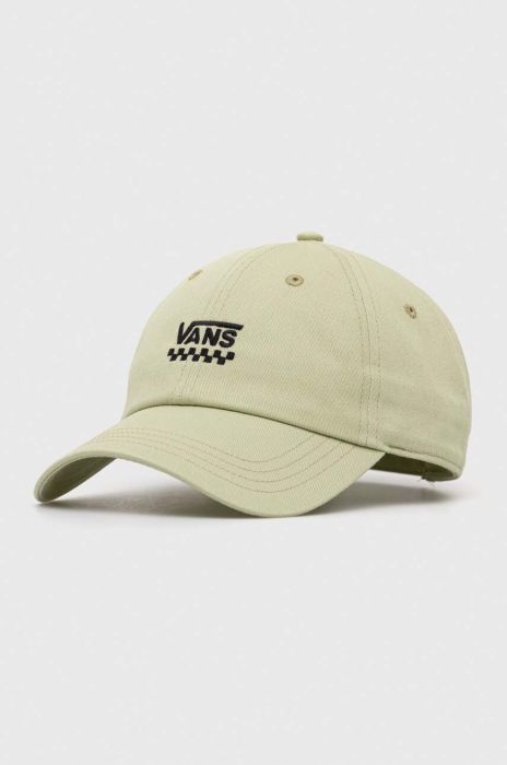 Бавовняна бейсболка Vans колір зелений з аплікацією (3098794)