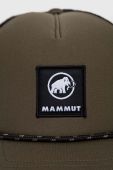 Кепка Mammut Crag Logo колір зелений з аплікацією