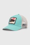 Кепка American Needle David Bowie колір бірюзовий з аплікацією