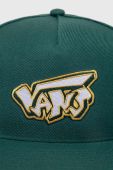 Кепка з домішкою вовни Vans колір зелений з аплікацією