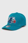 Кепка з домішкою вовни Mitchell&Ness Charlotte Hornets колір бірюзовий з аплікацією