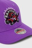 Кепка з домішкою вовни Mitchell&Ness Toronto Raptors колір фіолетовий з аплікацією