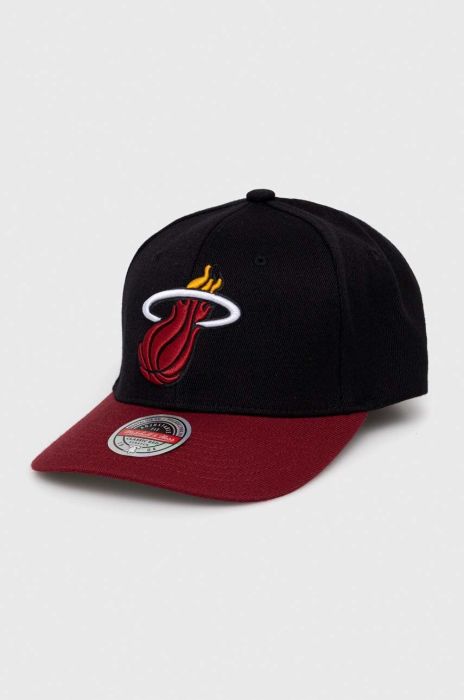Кепка з домішкою вовни Mitchell&Ness Miami Heat колір чорний з аплікацією (3290043)