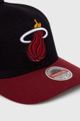 Кепка з домішкою вовни Mitchell&Ness Miami Heat колір чорний з аплікацією (3290043)