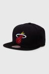 Кепка з домішкою вовни Mitchell&Ness Miami Heat колір чорний з аплікацією (3280712)