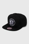 Кепка Mitchell&Ness Brooklyn Nets колір чорний з аплікацією