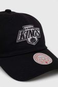 Бавовняна бейсболка Mitchell&Ness Los Angeles Kings колір чорний з аплікацією