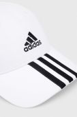 Кепка adidas Performance колір білий з аплікацією