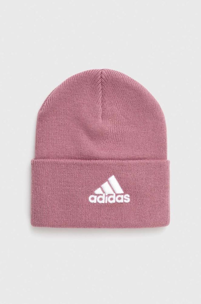 Шапка adidas Performance колір рожевий з товстого трикотажу (3373875)