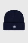 Шапка adidas Originals колір синій з тонкого трикотажу