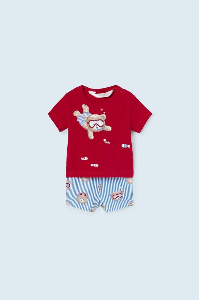 Дитячий купальний набір Mayoral Newborn колір червоний