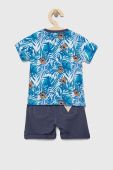 Дитячий бавовняний комплект Guess колір бірюзовий