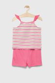 Дитячий бавовняний комплект United Colors of Benetton колір рожевий (3282489)