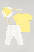 Дитячий бавовняний комплект zippy колір жовтий (3064556)
